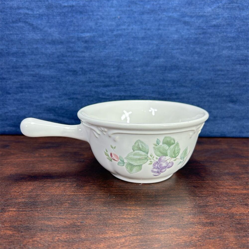 Pfaltzgraff Grapevine Handled Soup/Cereal Bowl Vintage Multicolor 5" Round